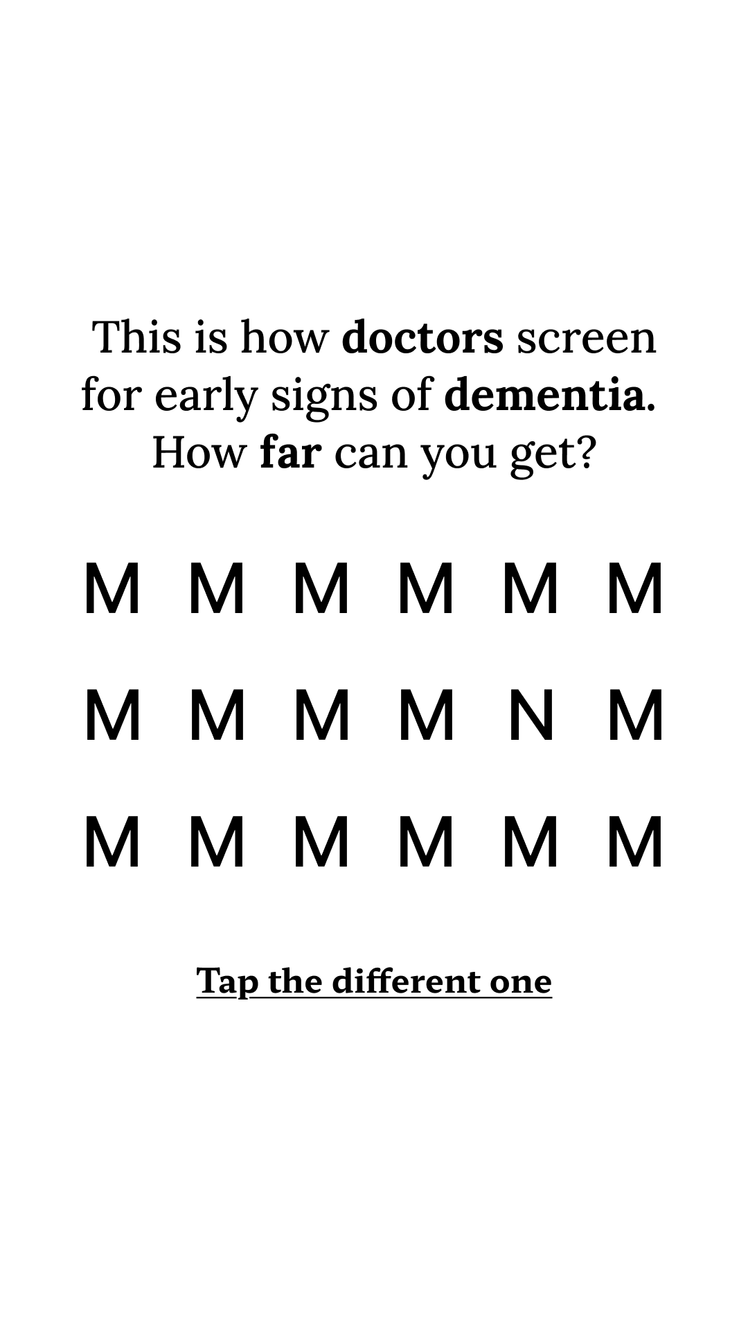 Brain Health Check Facebook ad