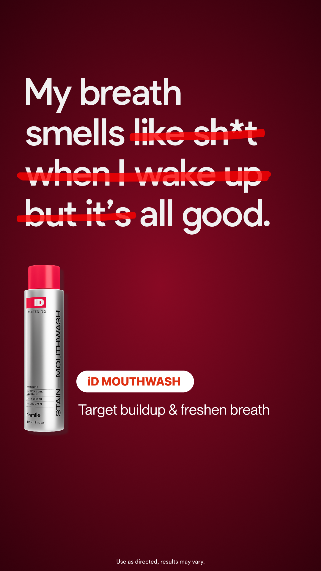 Hismile Facebook ad