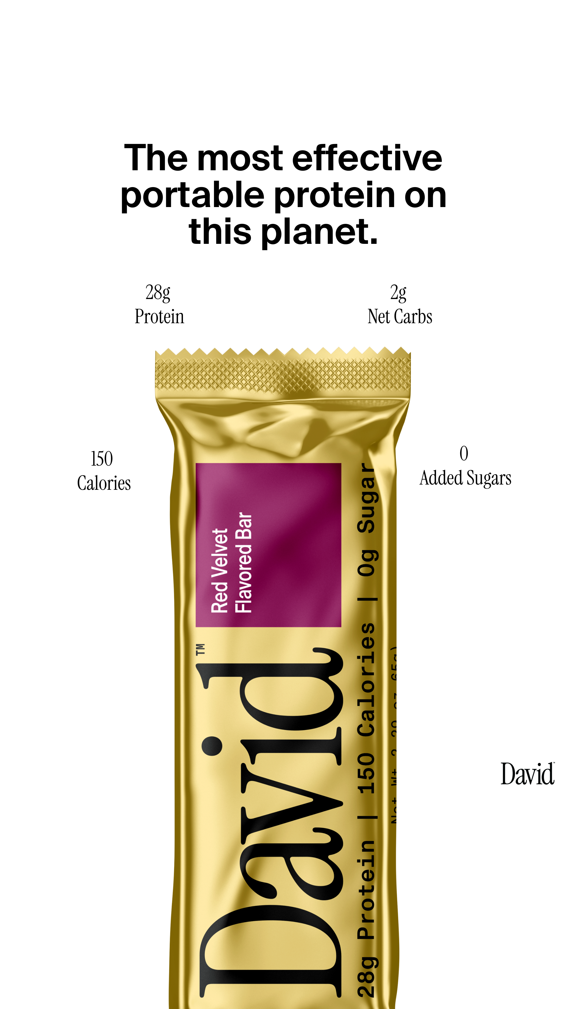David Protein Facebook ad