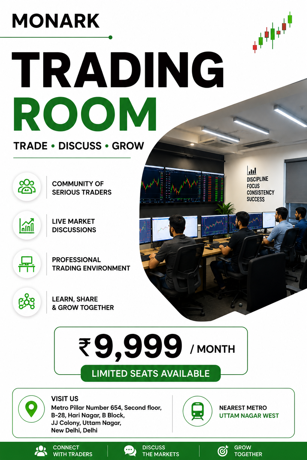 Monark Academy Facebook ad: Join Our Trading Room