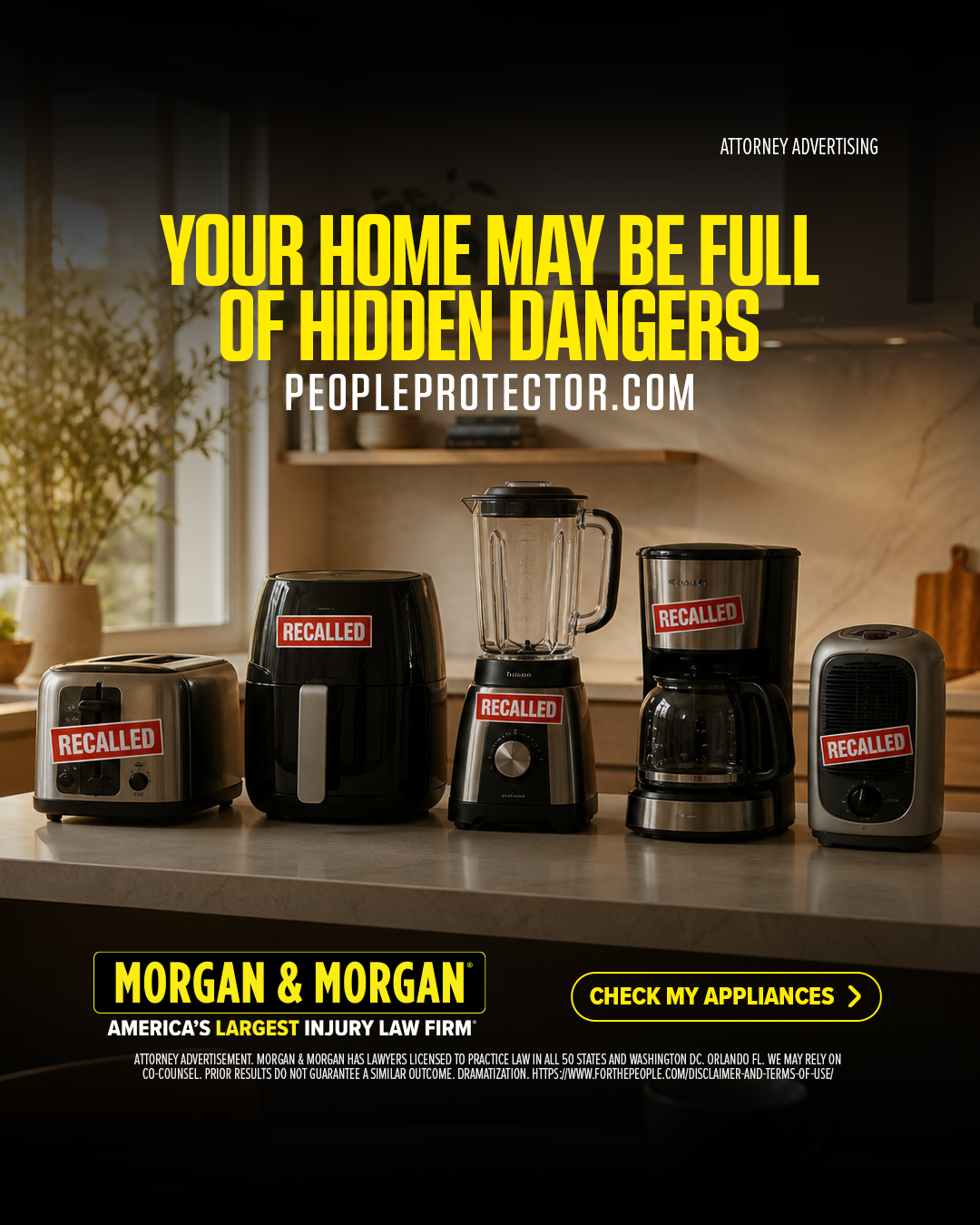 Morgan & Morgan Facebook ad