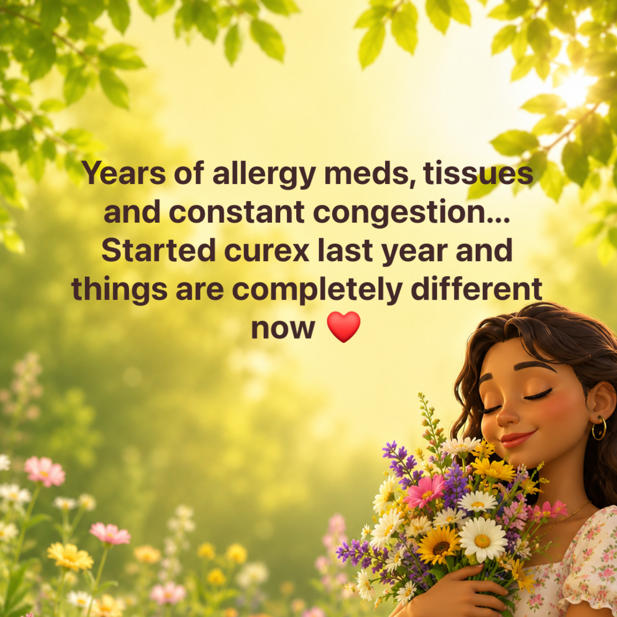 Curex Allergy Facebook ad