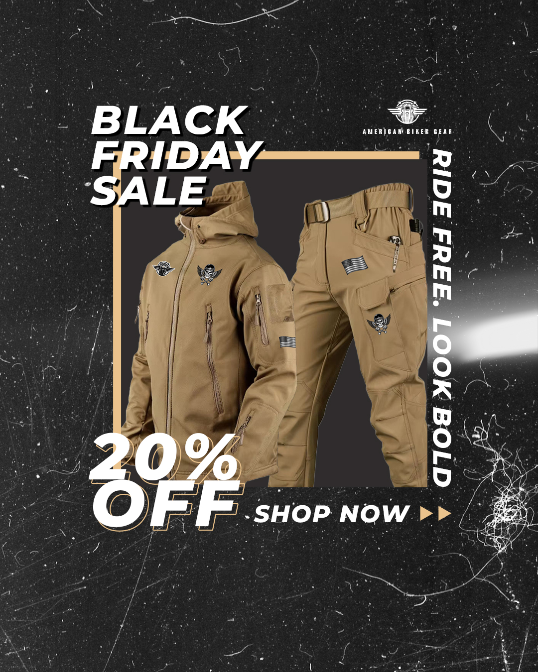 BikerGear - Freedom Wear Facebook ad