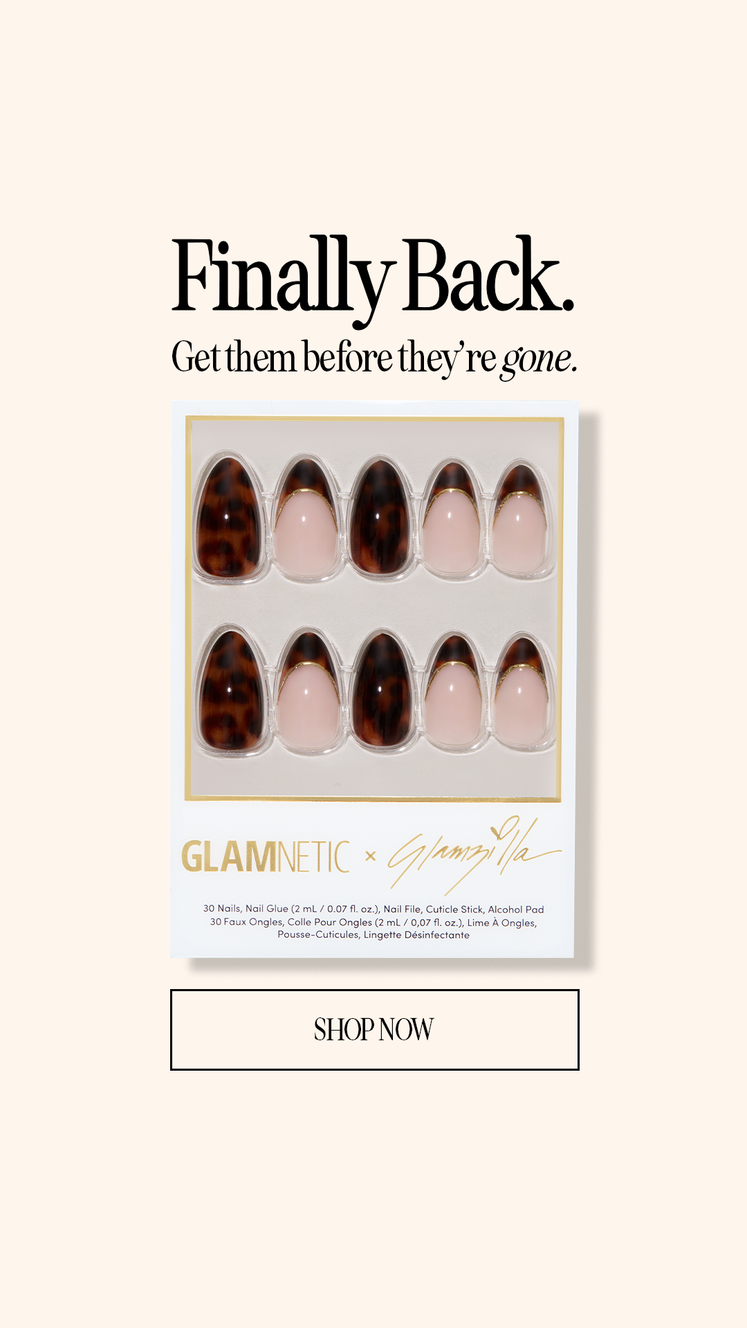 Glamnetic Facebook ad