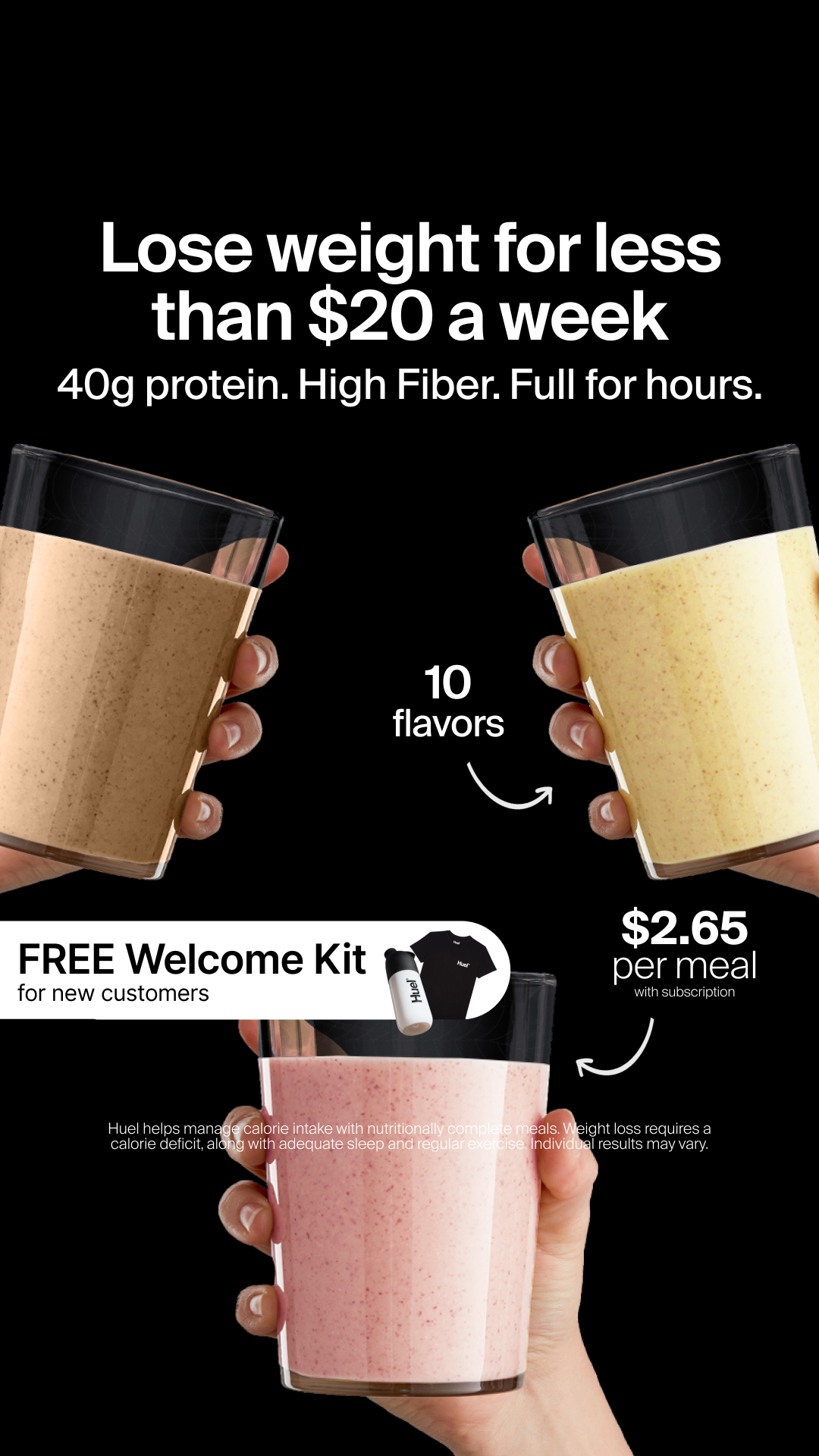 Huel Facebook ad