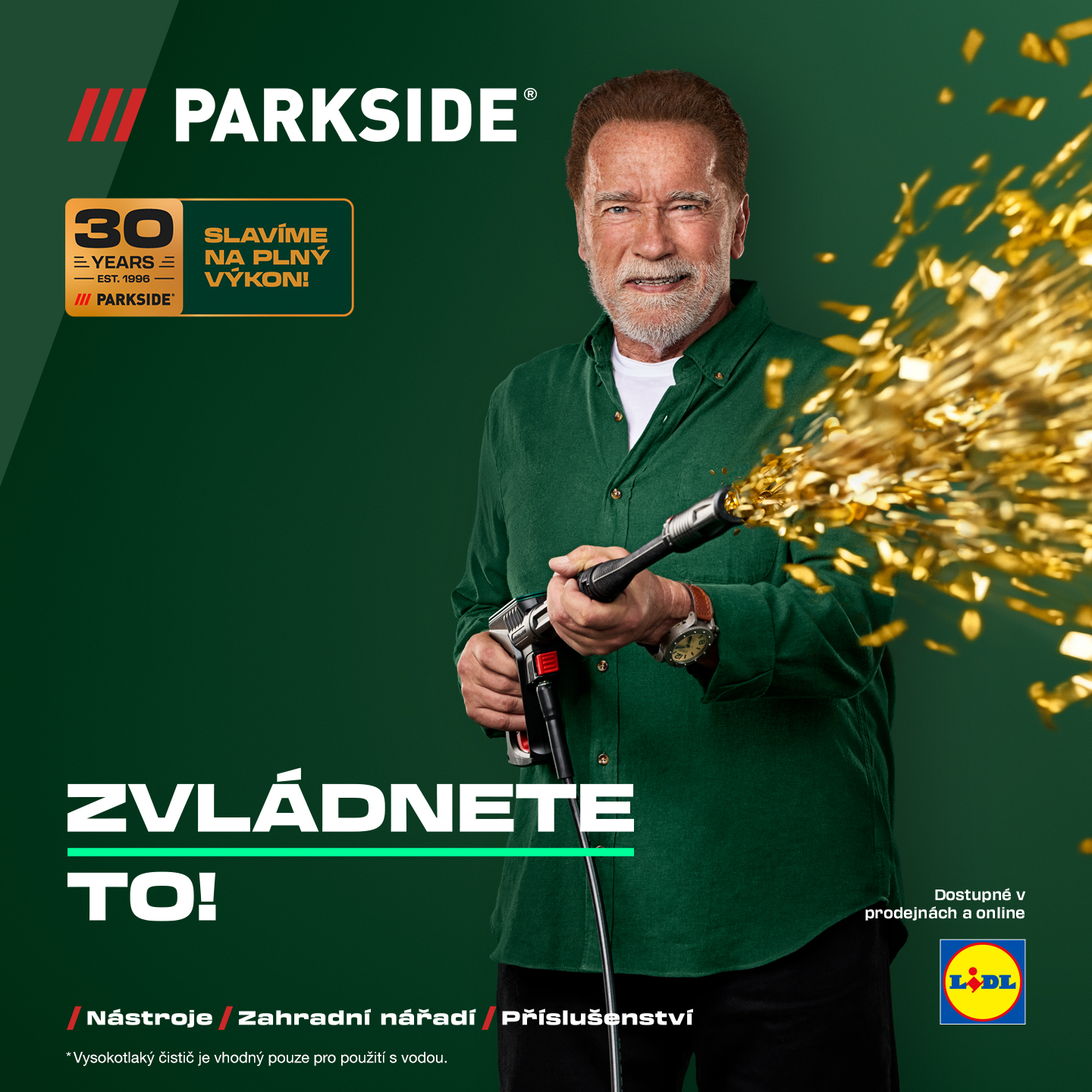 Parkside DIY Česká republika Facebook ad: Čistá práce od roku 1996!