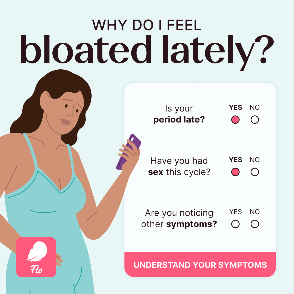 Flo Period Tracker App Facebook ad