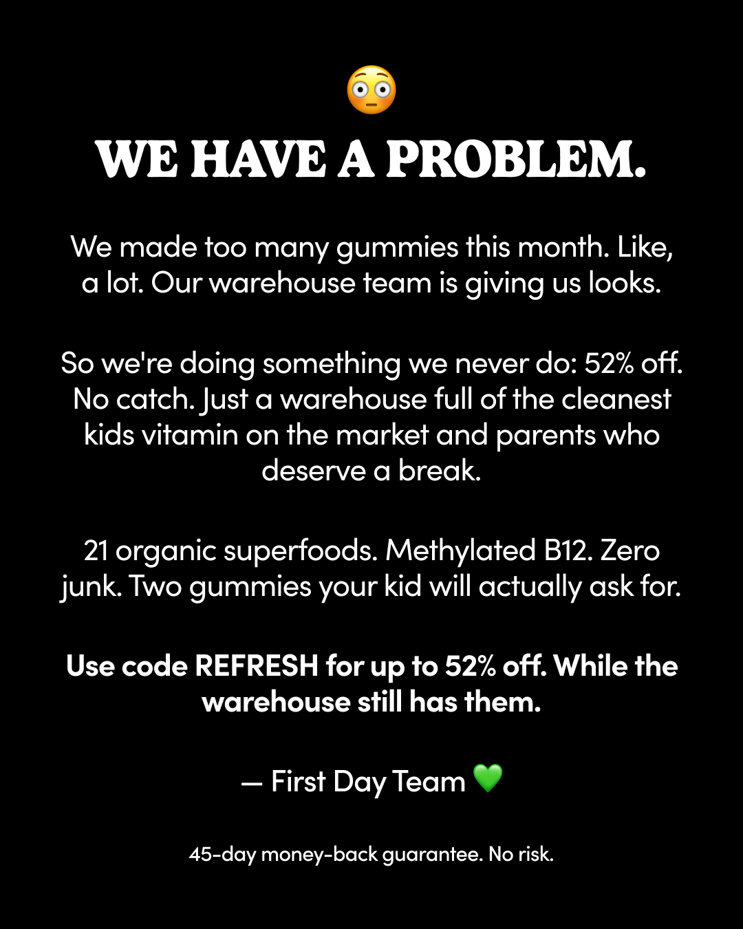First Day Facebook ad