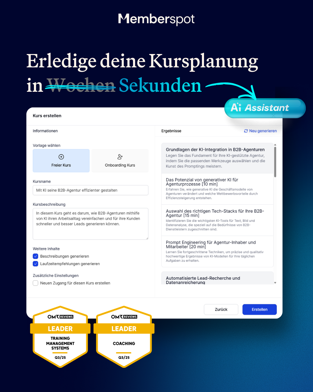 Memberspot GmbH Facebook ad
