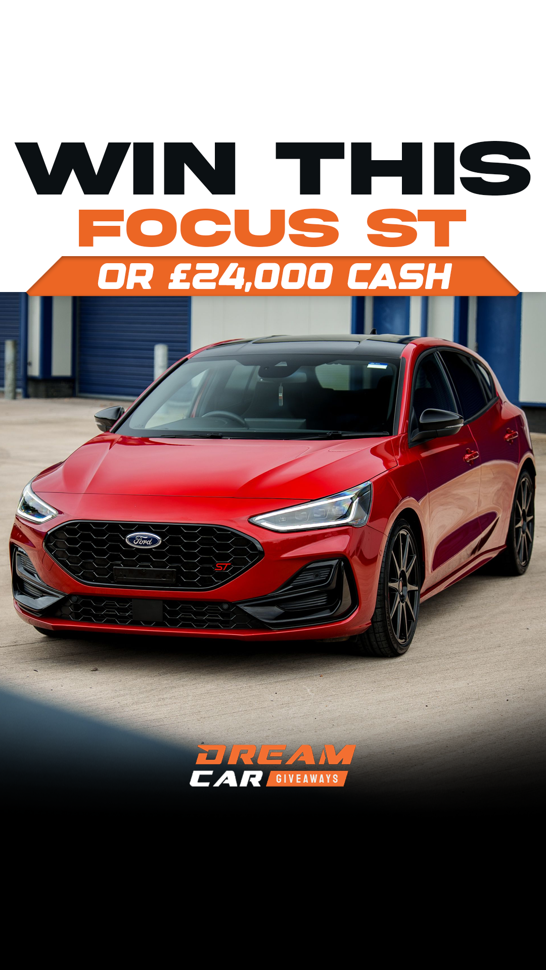 Dream Car Giveaways Facebook ad