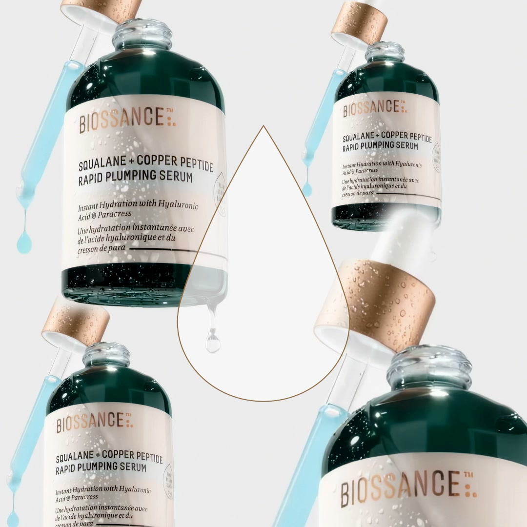 BIOSSANCE Facebook ad: Instantly Plump & Firm