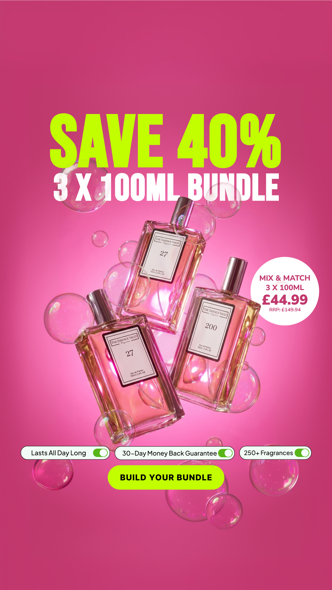 The Essence Vault Facebook ad