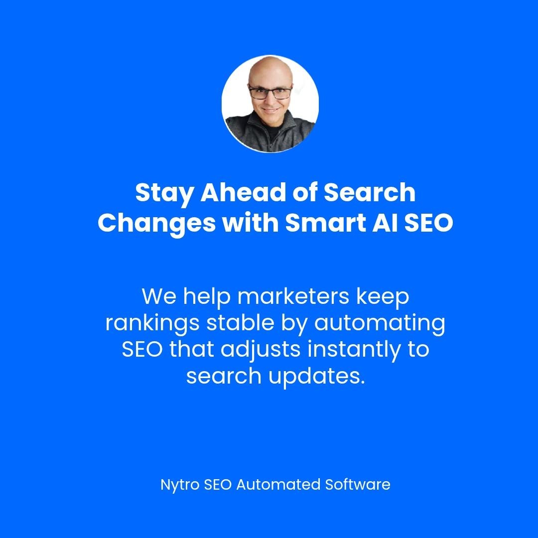 Nytro Systems Facebook ad: Adaptive SEO Automated Software & AEO