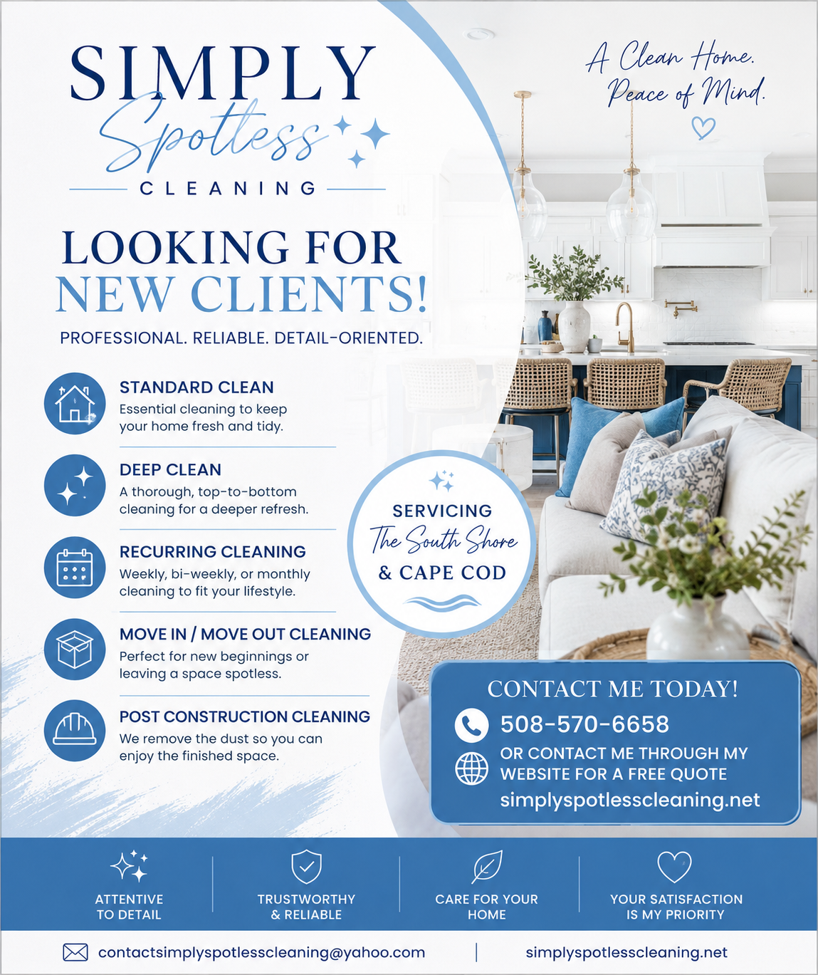 Simply Spotless Cleaning Facebook ad