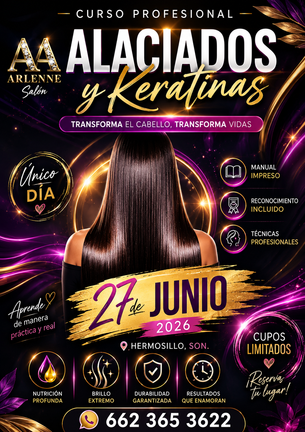 Salón & Distribuidora Arlenne Facebook ad: ULTIMOS LUGARES!