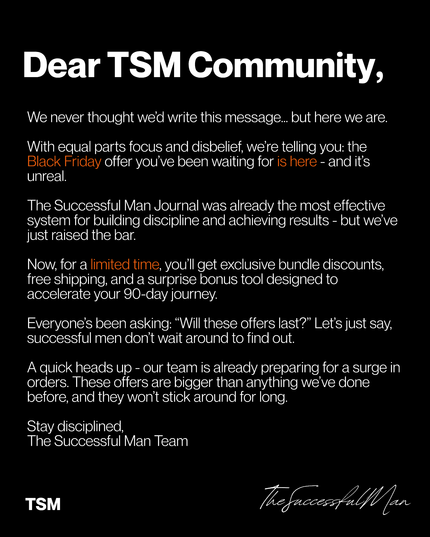 The Successful Man Facebook ad