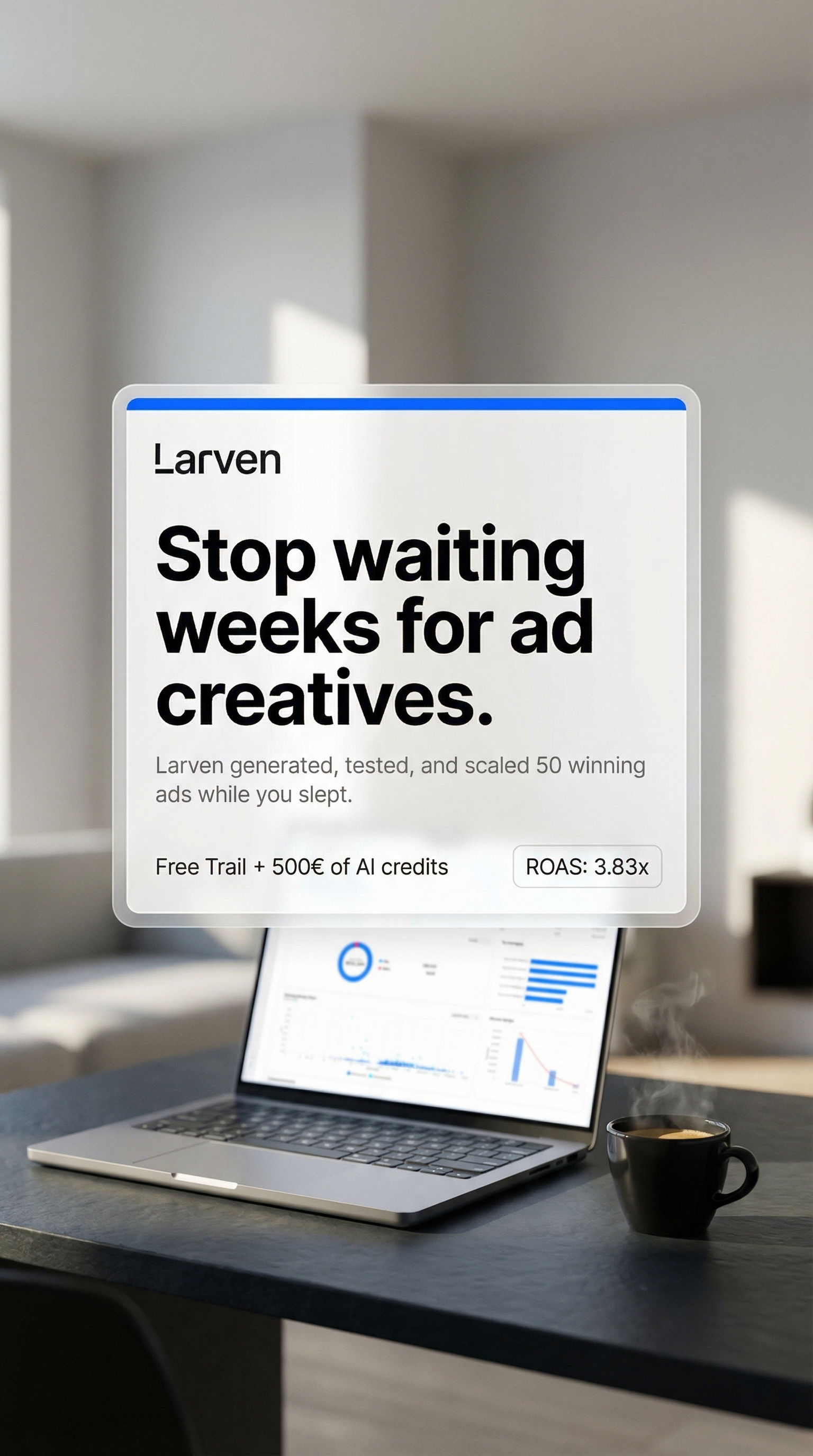 Larven AI Facebook ad