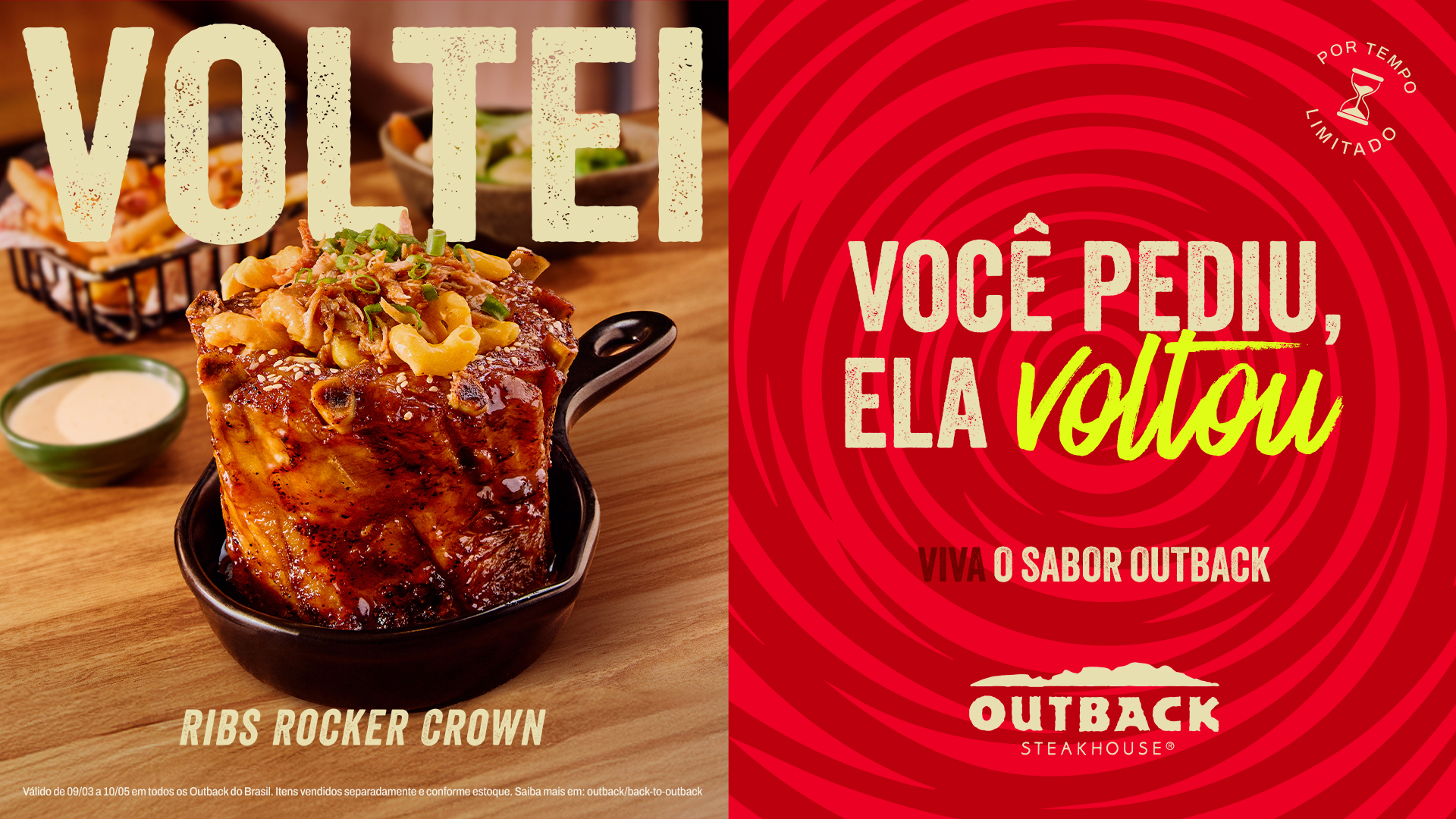 Outback Brasil Facebook ad from Mar 25, 2026