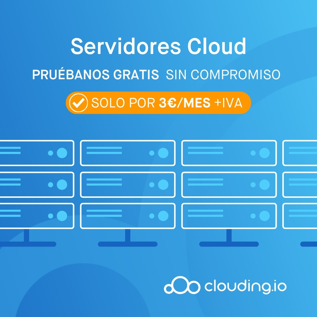Clouding.io Facebook ad: En Clouding.io nos especializamos en ofrecerte Servidores…
