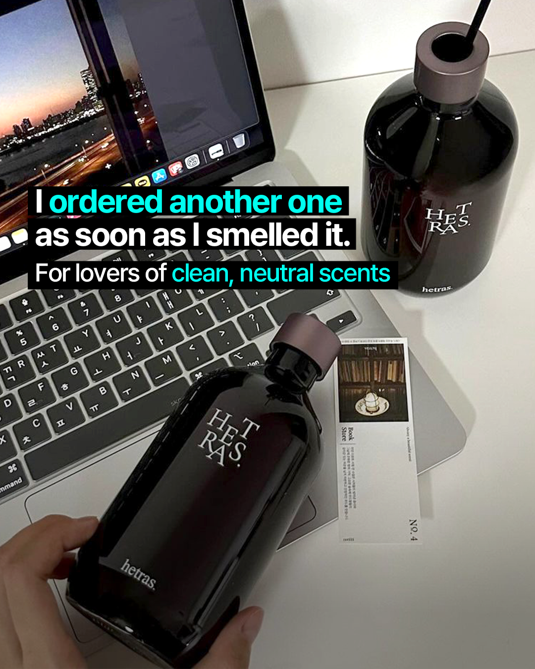 Hetras.official.US Facebook ad: Korean Hotel Scent Now on Amazon
