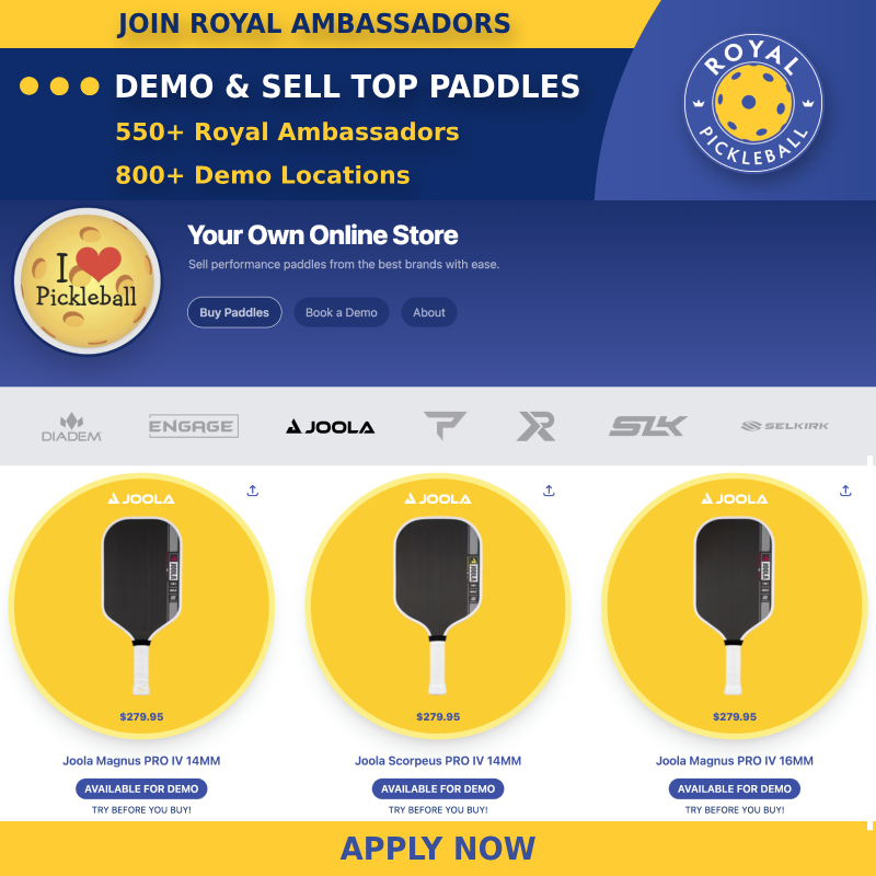 Royal Pickleball Facebook ad