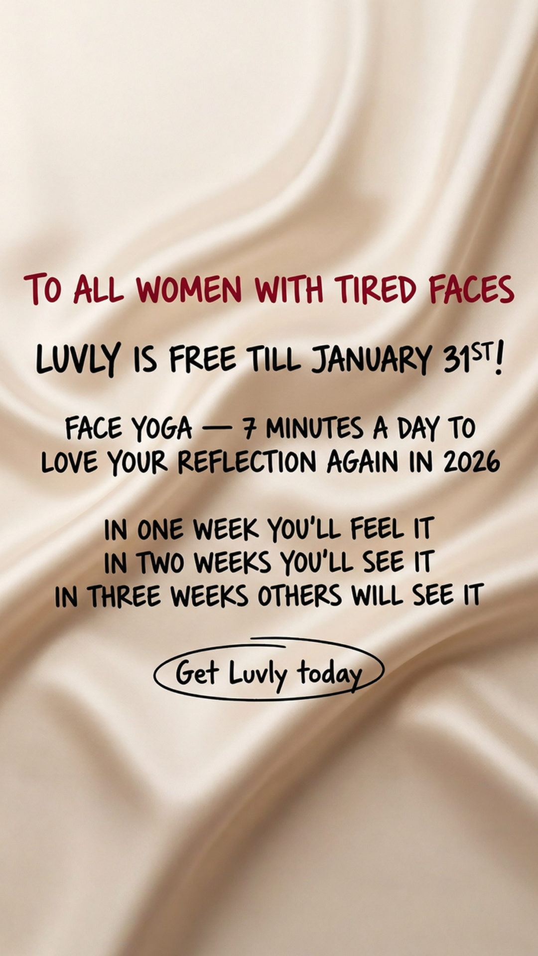Luvly Facebook ad