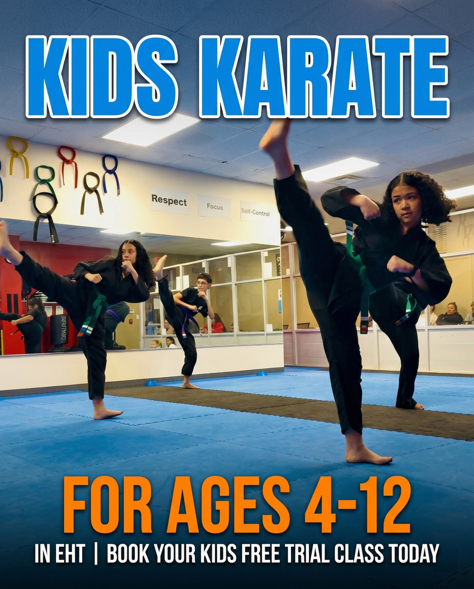 Modesto's Karate Academies -Egg Harbor Township, NJ Facebook ad: Free Kids Karate Class in Egg Harbor Township