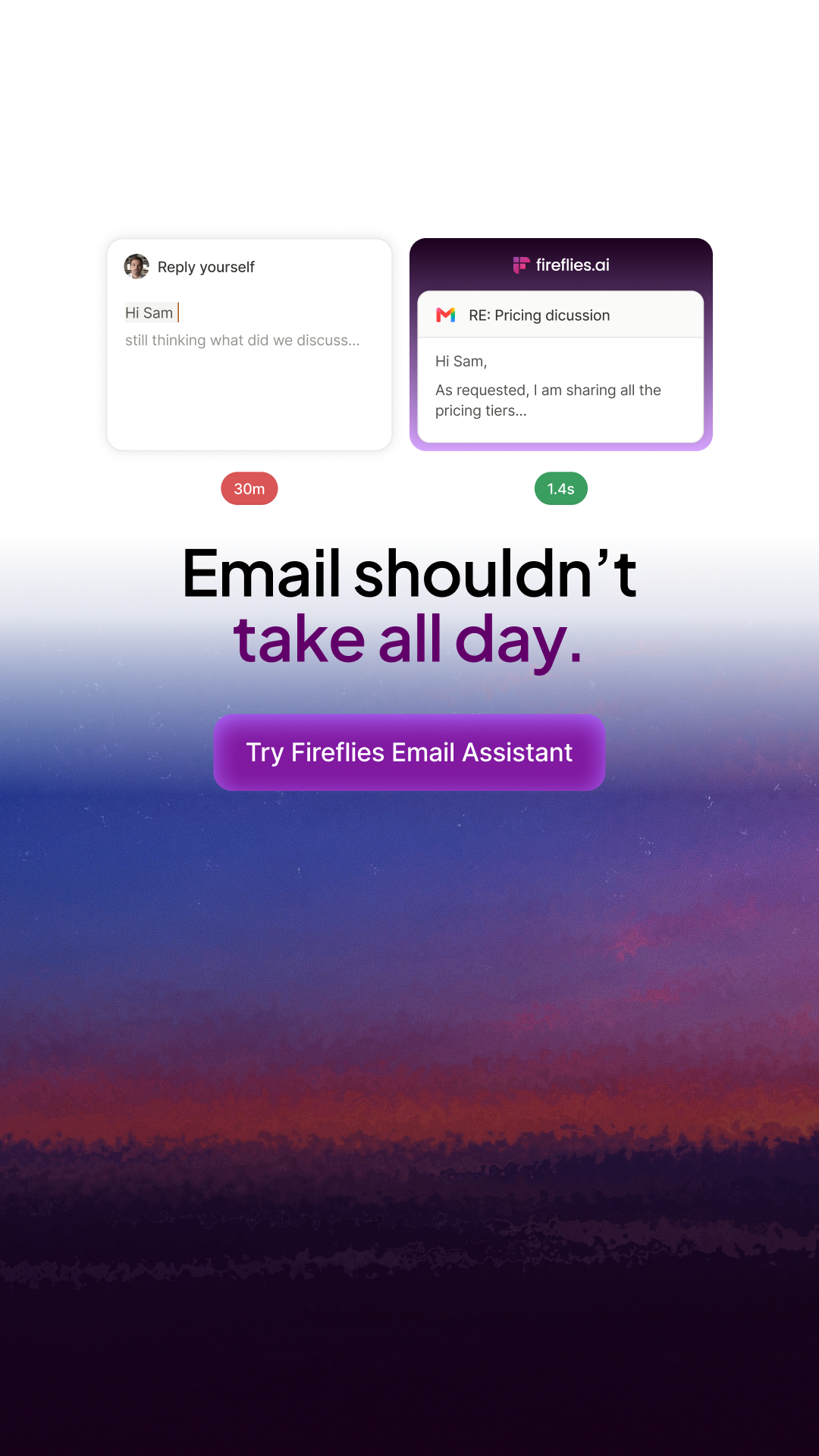Fireflies.ai Facebook ad