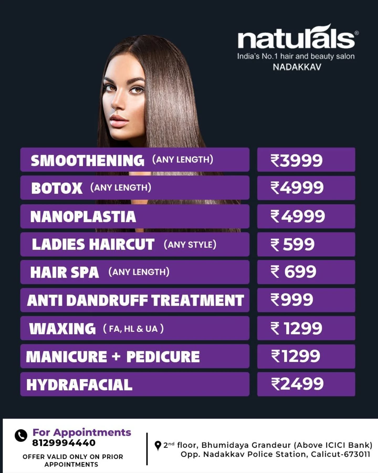 Naturals Calicut Facebook ad