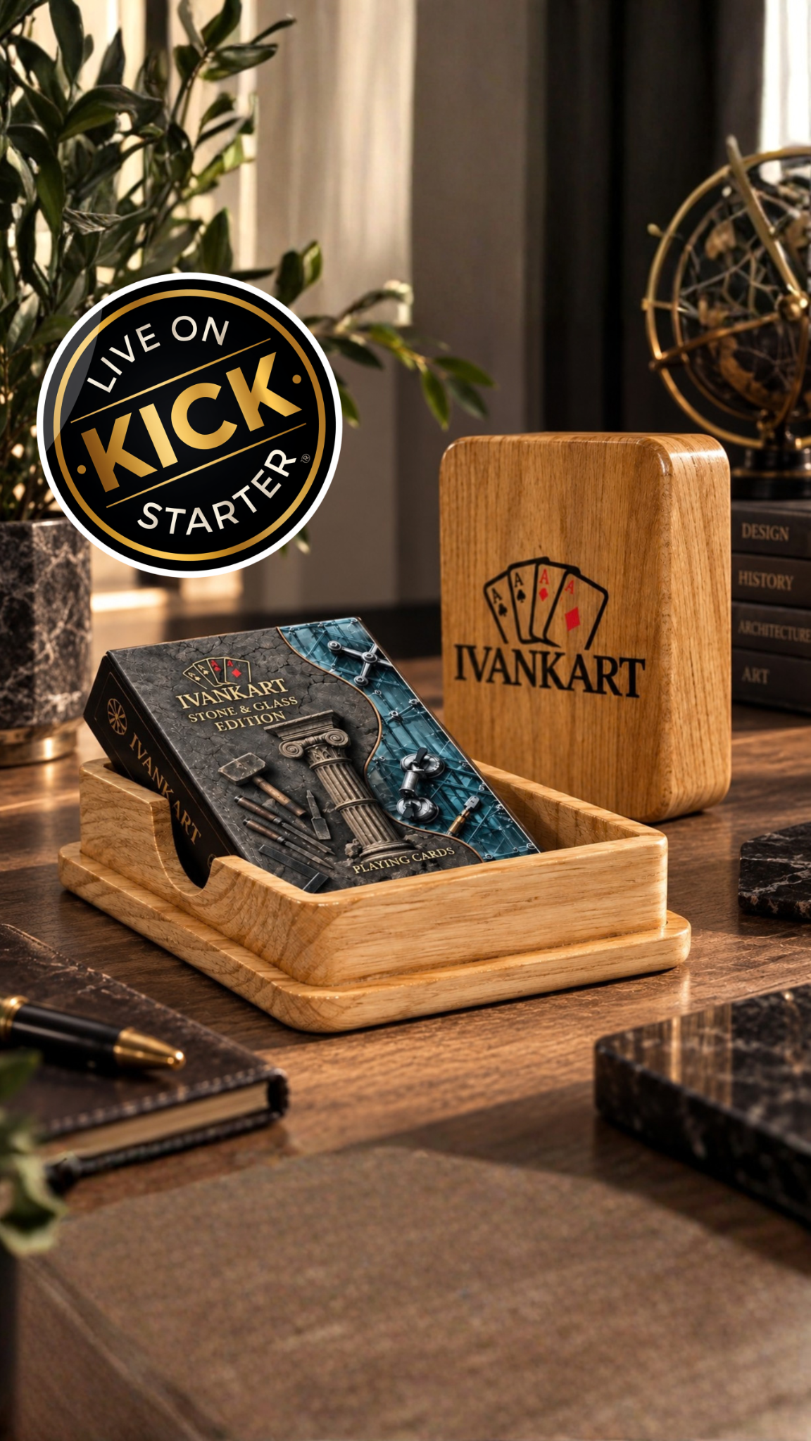 Ivankart • Time • Art • Cards. Facebook ad: Stone & Glass Collector's Deck