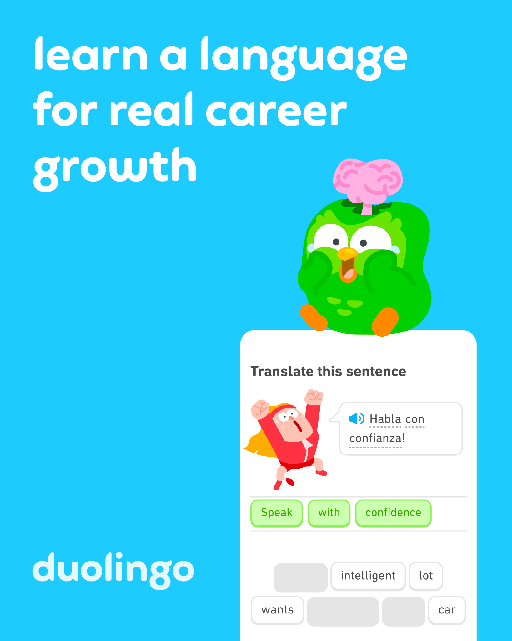 Duolingo Facebook ad