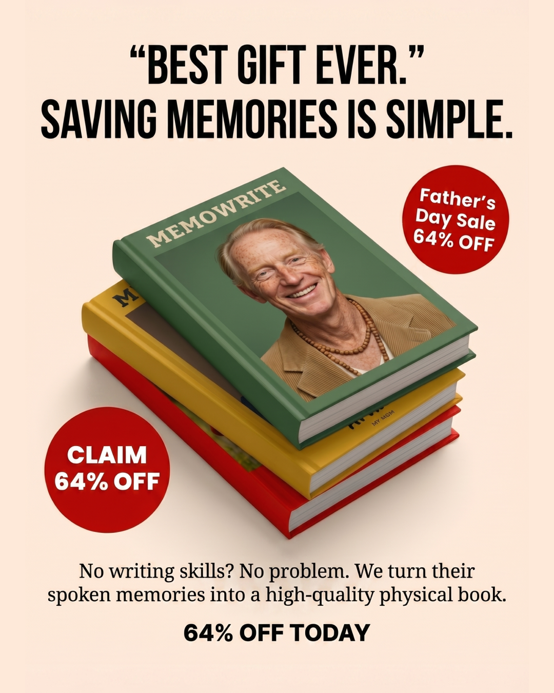 Memowrite Facebook ad