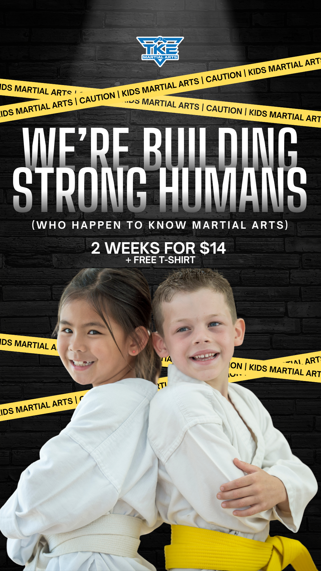 TKE Martial Arts Facebook ad from Feb 10, 2026