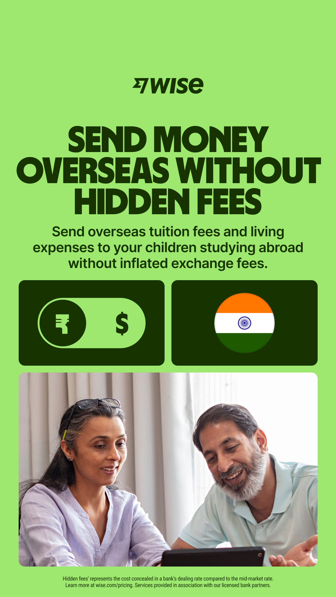 Wise Facebook ad
