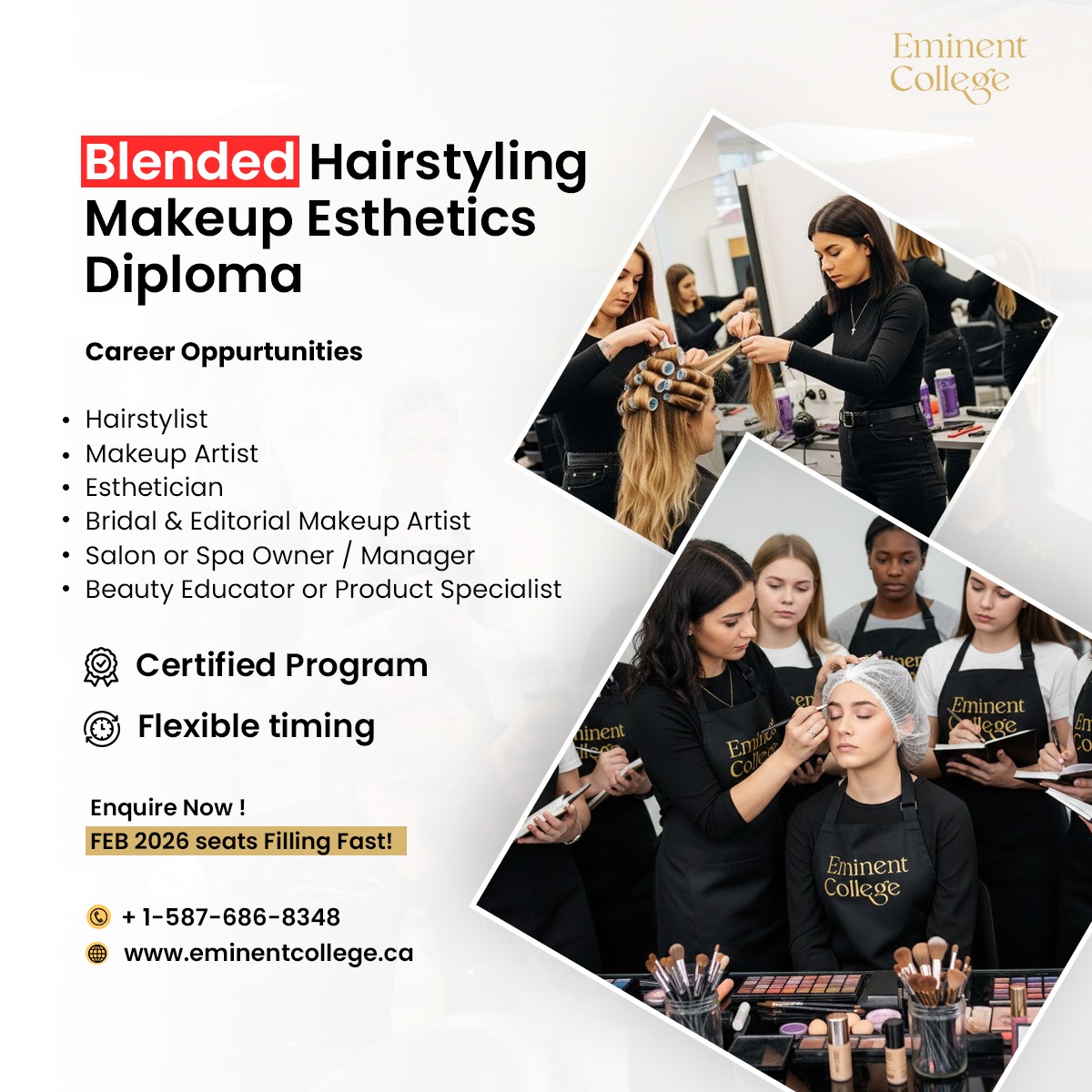 Eminent College Facebook ad: Elevate Your Beauty Expertise with Eminent College's…