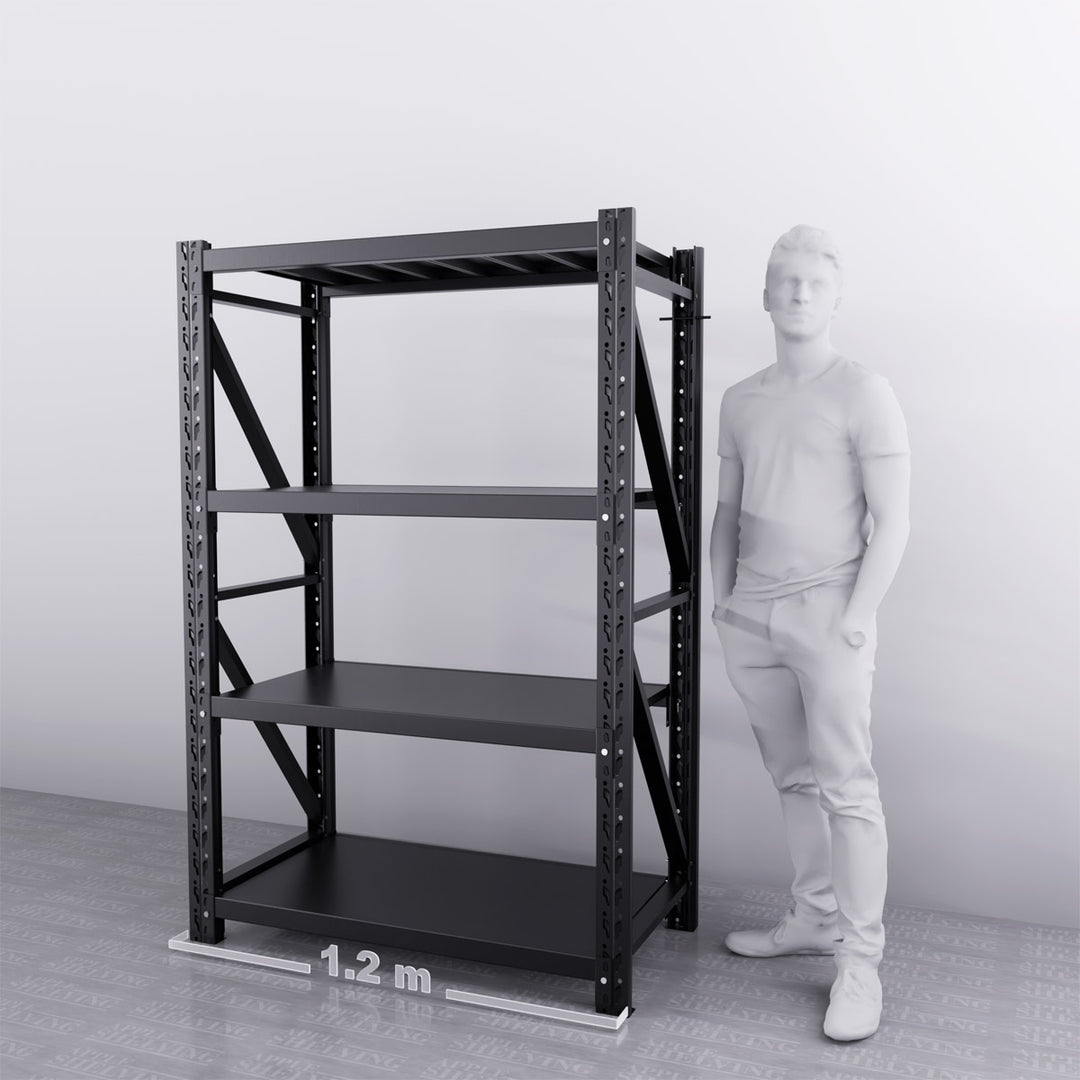 Apple Shelving Facebook ad: Apple Shelving - Garage Shelving and Storage Solutions.