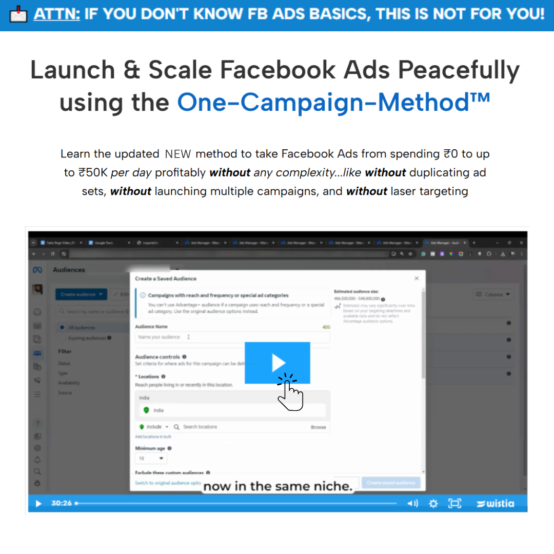 Build with Rohan Facebook ad