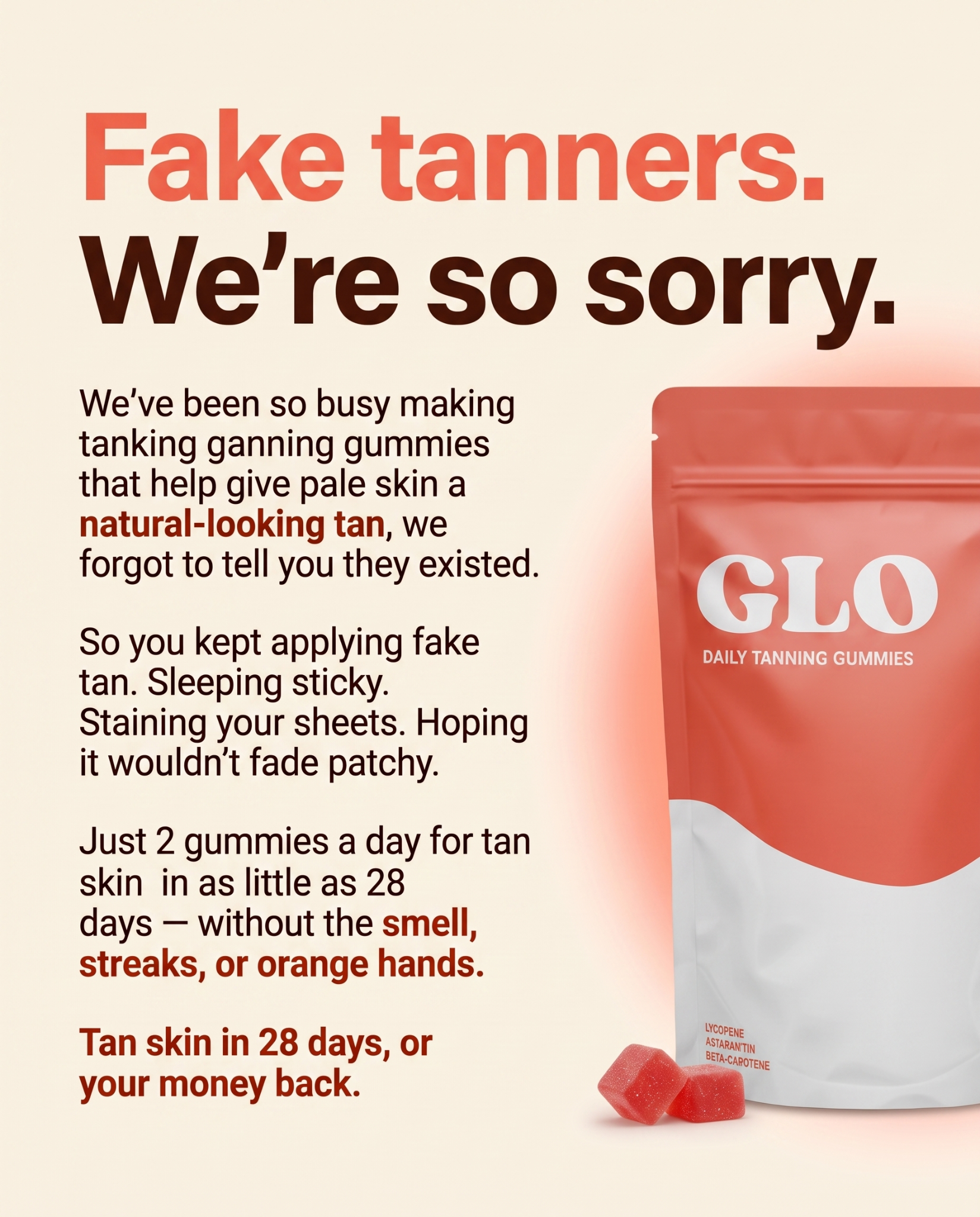 Glow Gummies Facebook ad