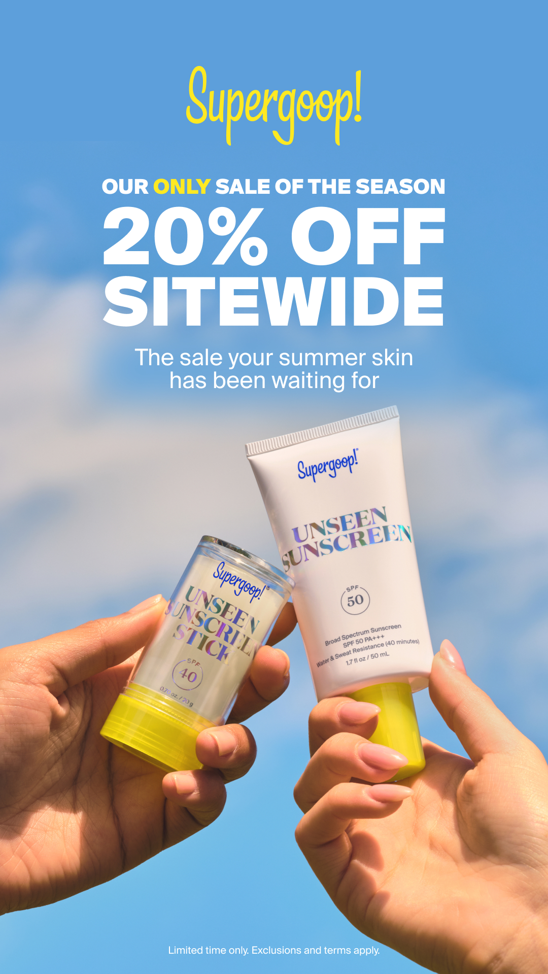 Supergoop Facebook ad