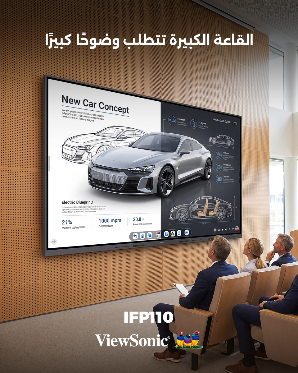 ViewSonic Facebook ad: تأثير كبير للمساحات الكبيرة