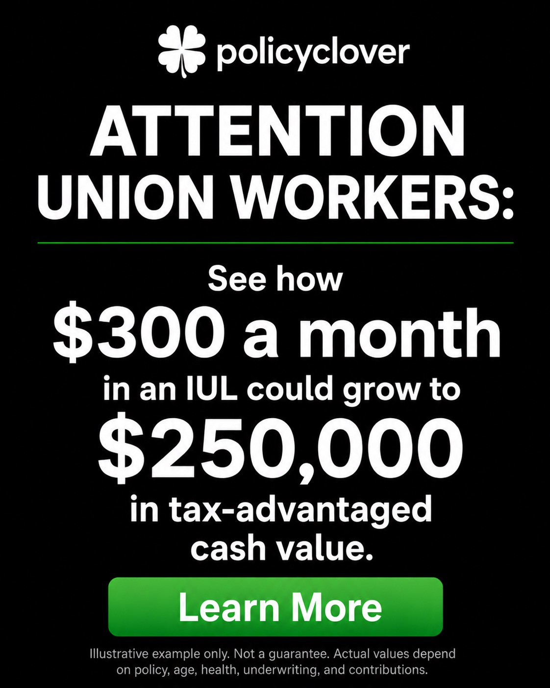 PolicyClover Facebook ad
