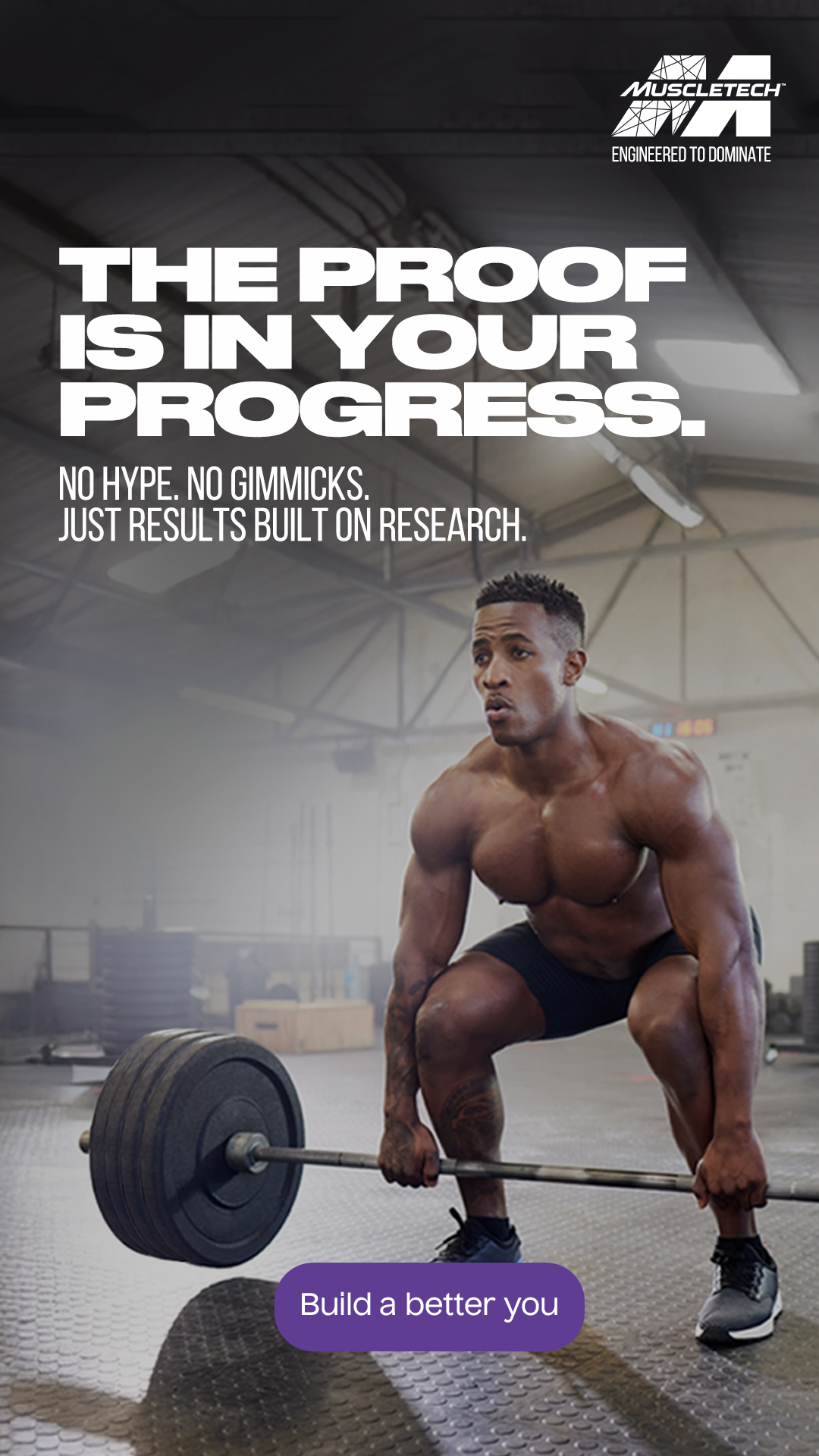 MuscleTech Facebook ad