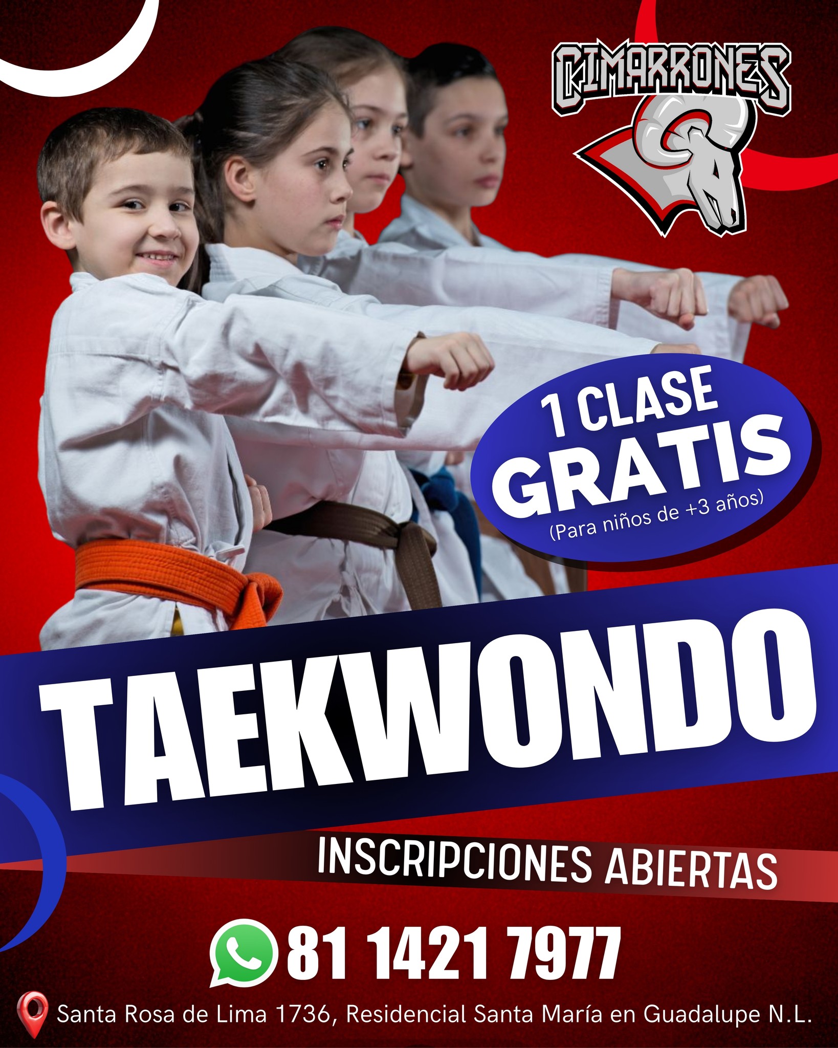 Cimarrones TKD Facebook ad: Más que un deporte… una formación para toda…