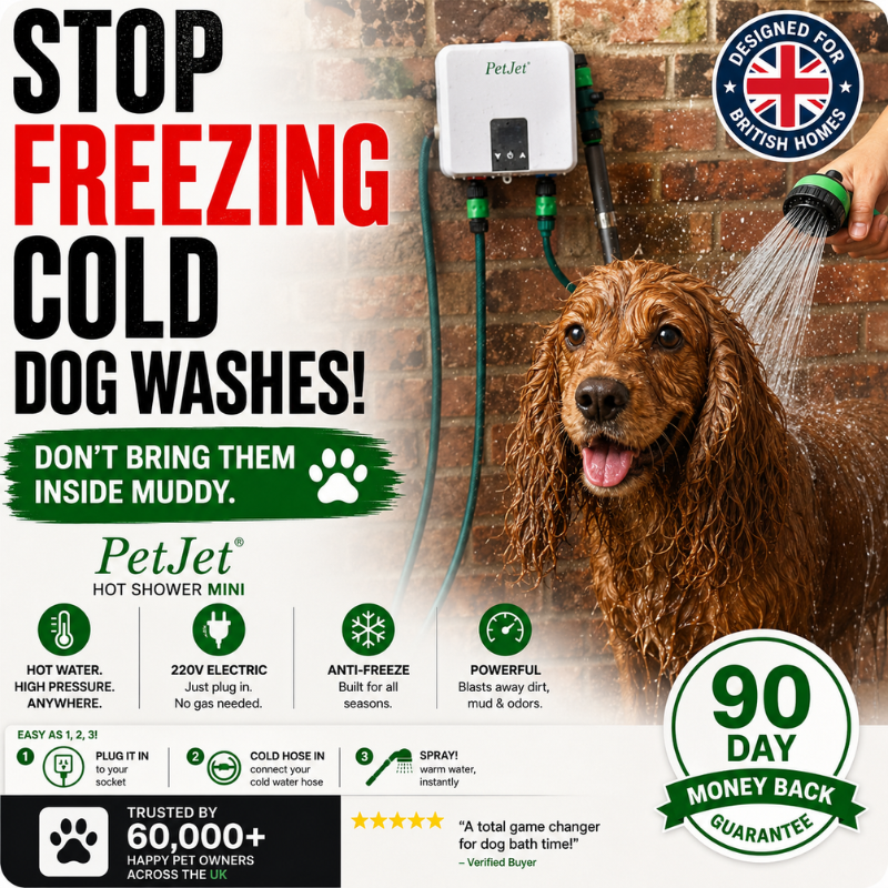 Petjetco Facebook ad: Turn your tap into a hot wash station at home!