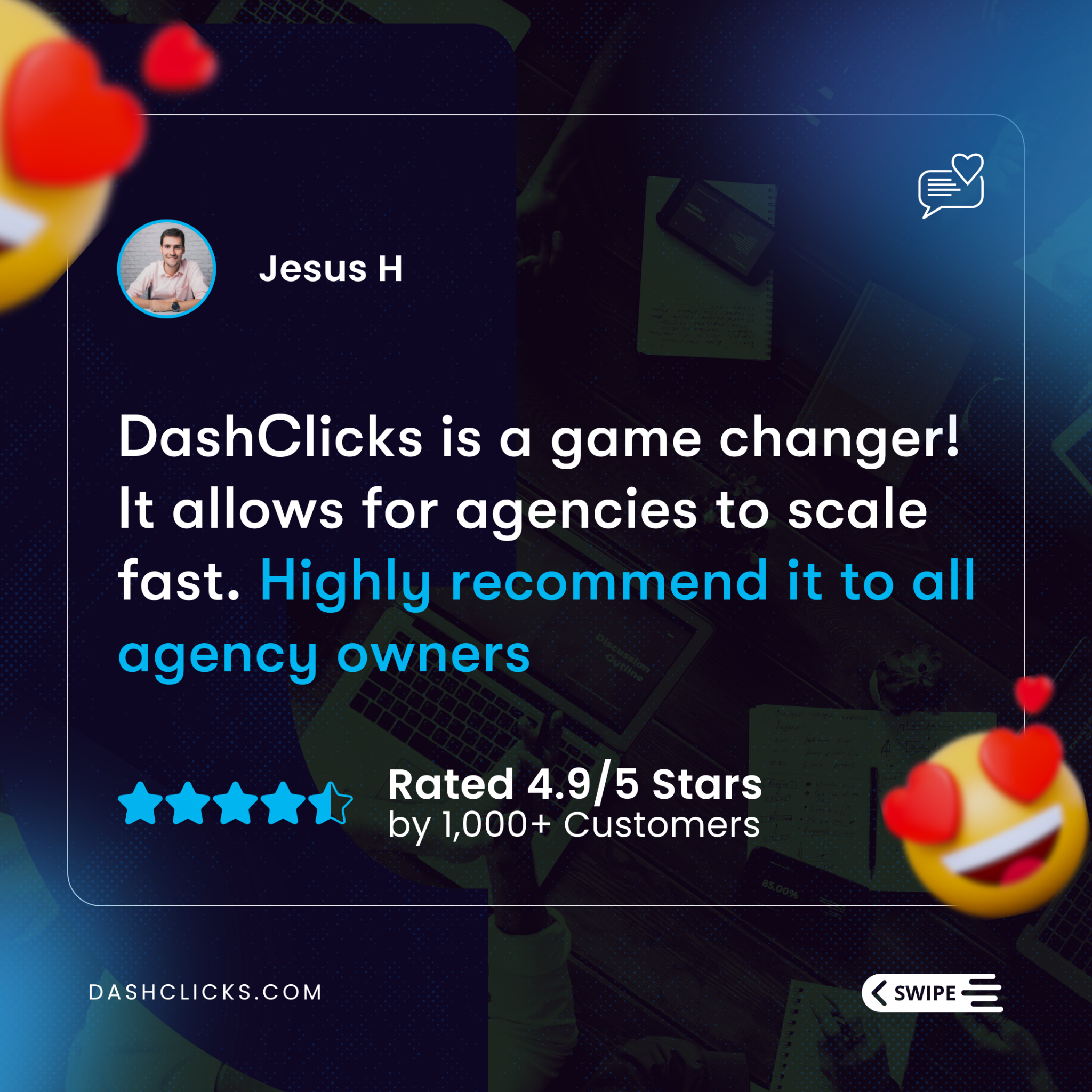 DashClicks Facebook ad: Over 4,500 marketing agencies trust DashClicks for…