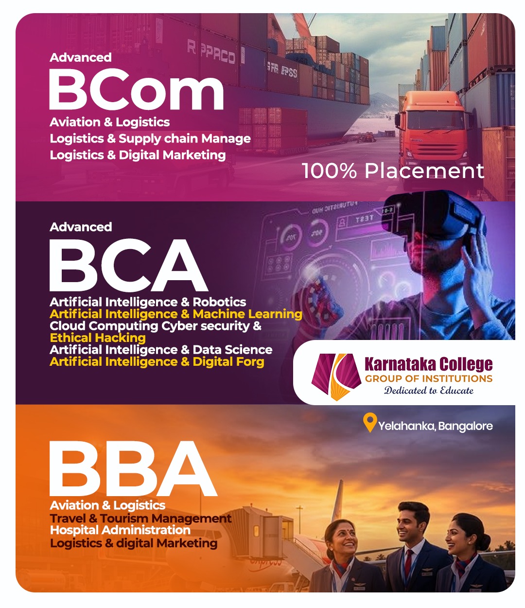 Karnataka College Group of Institutions - Bangalore Facebook ad: Secure your seat today!