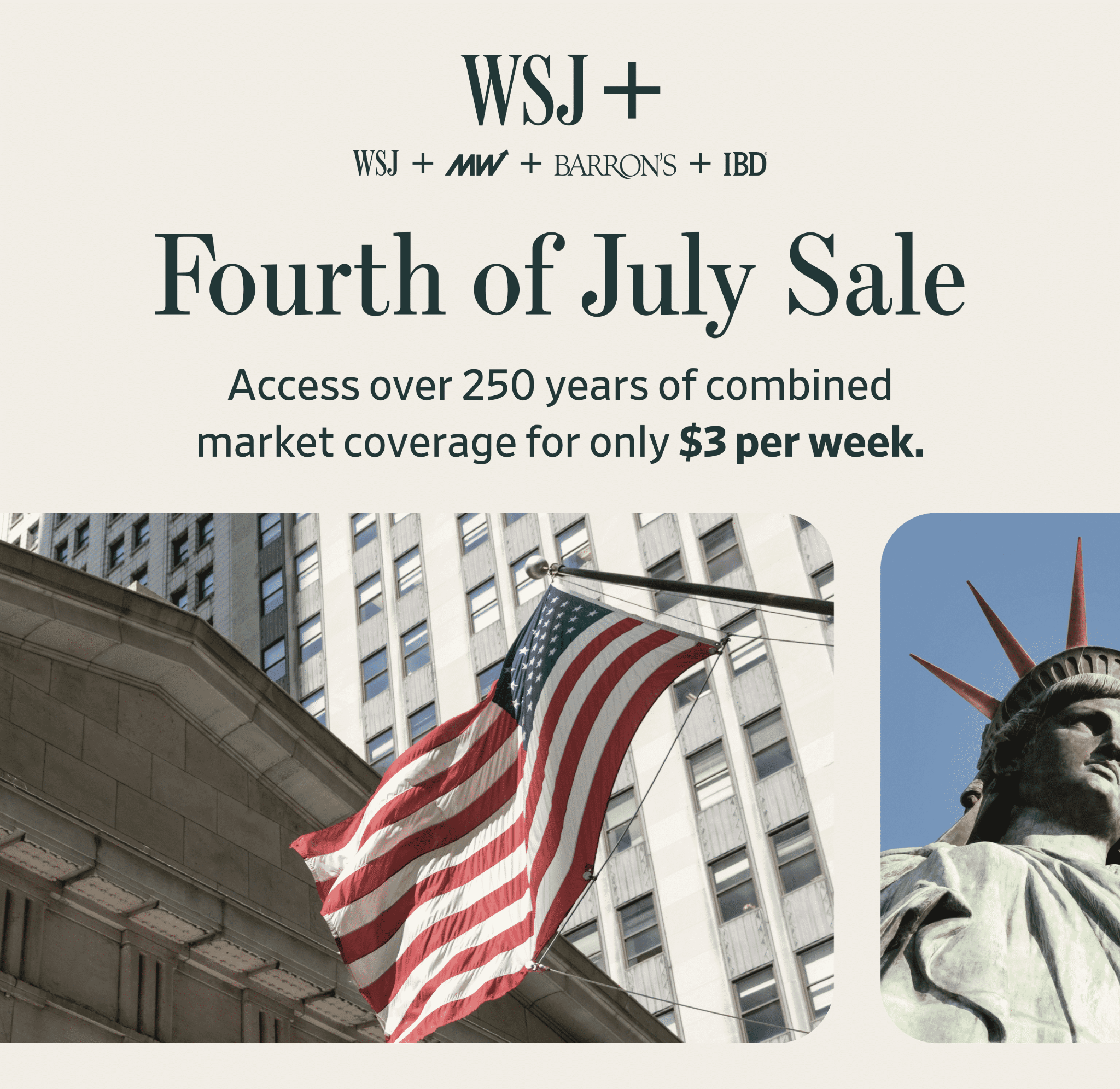 The Wall Street Journal Facebook ad