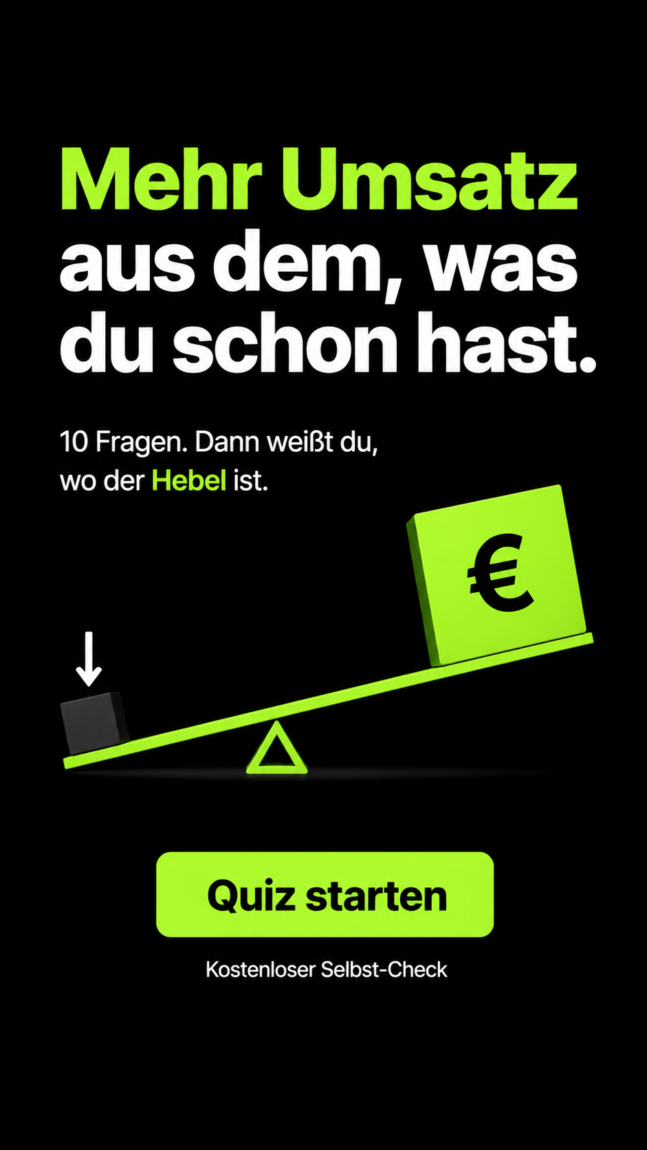 Patrick Helm Sales Training Facebook ad: Mehr aus dem Bestand