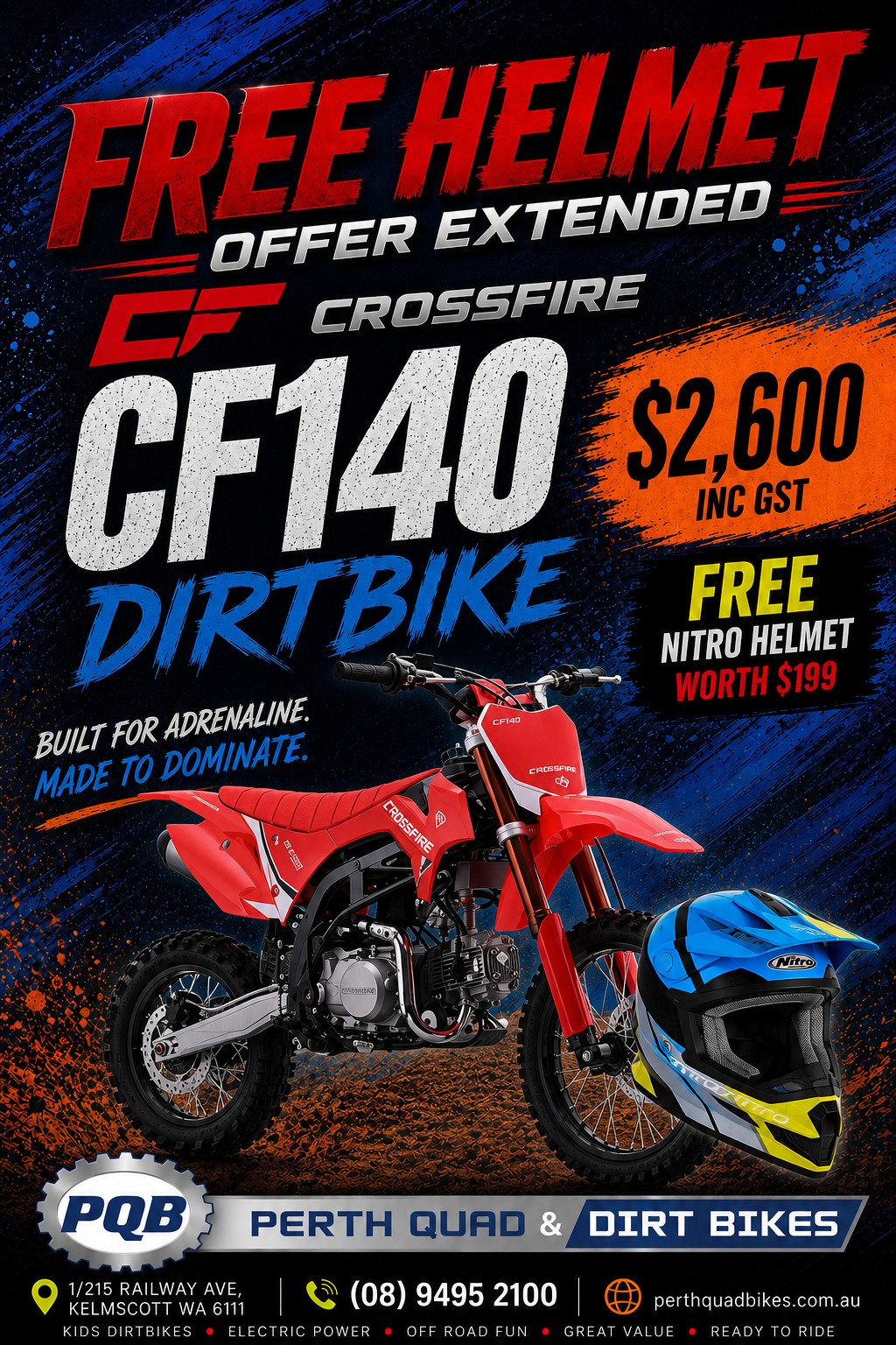 Perth Quad Bikes Facebook ad from Aug 5, 2026