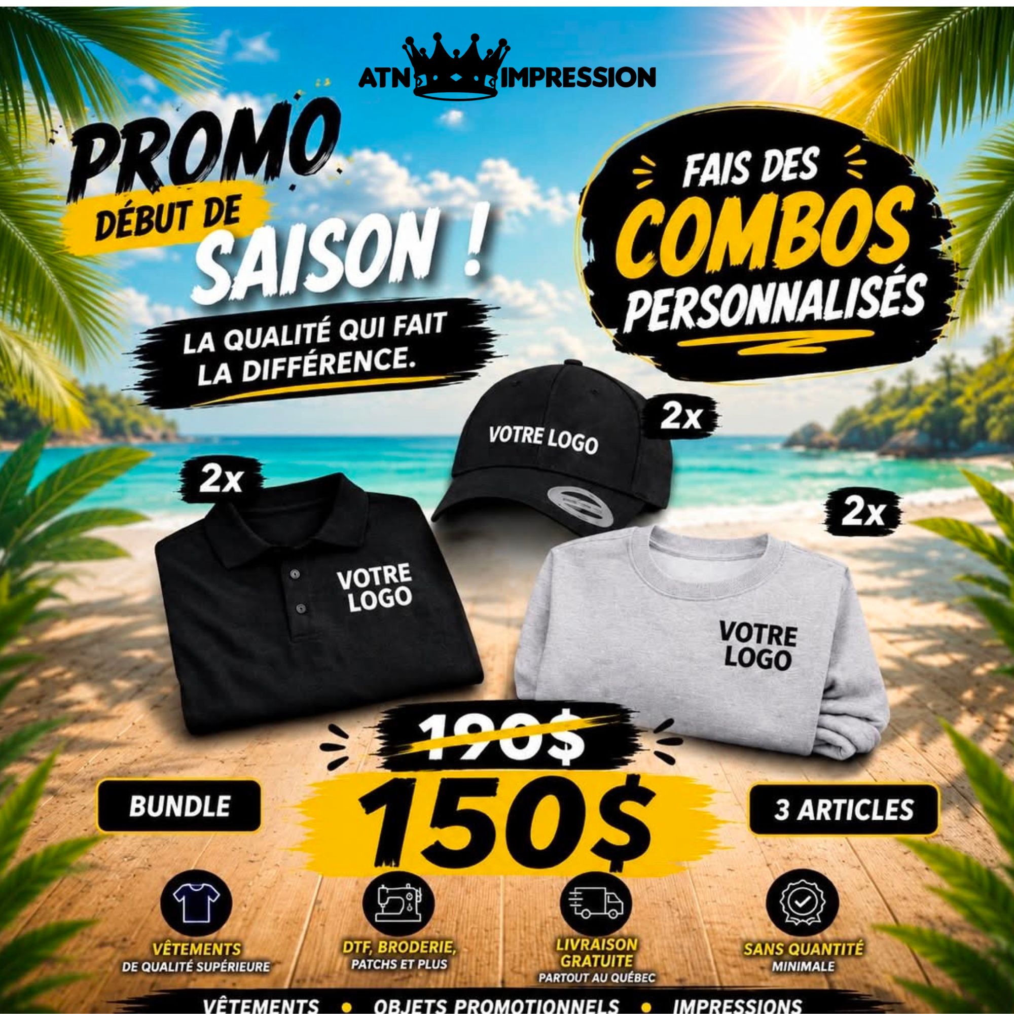 ATN. Impression Facebook ad: Passer ma commande en 5 minutes